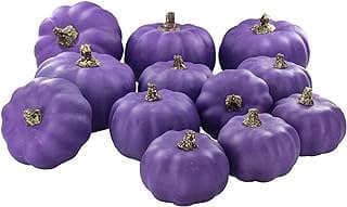 Image of Purple Artificial Pumpkins Decor by the company Winlyn.