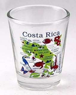 Image of Costa Rica Shot Glass by the company World By Shotglass.