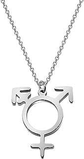 Image of Transgender Symbol Necklace by the company WuSuaned.
