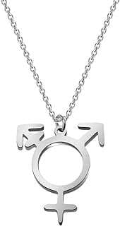Image of Transgender Symbol Pride Necklace by the company WuSuaned.