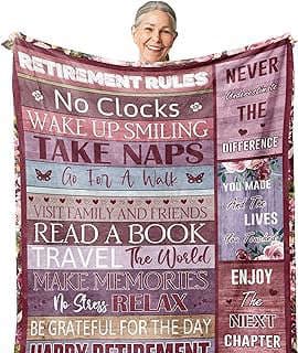 Image of Retirement Gift Blanket by the company WXF68900 store.