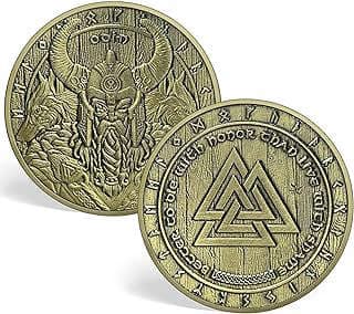 Image of Norse Odin Valknut Challenge Coin by the company xinyanshangwu.