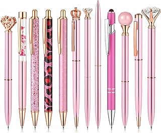 Image of Pink Crystal Ballpoint Pens Set by the company xuyuhai.