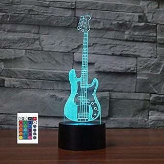 Image of 3D Bass Guitar Lamp by the company yanchengjingrunmaoyiyouxiangongsi.