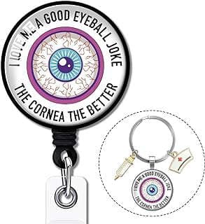Image of Eyeball Retractable Badge Reel Set by the company Yazmeen.