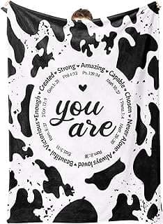 Image of Cow Print Inspirational Blanket by the company YKXYUS.
