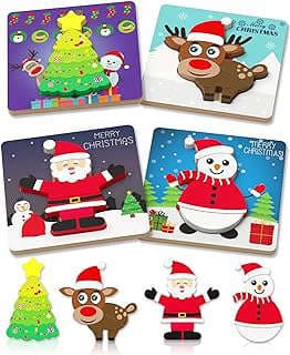 Image of Christmas Wooden Toddler Puzzles by the company Yongfangkeji.