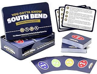 Image of South Bend Sports Trivia Game by the company You Gotta Know Games.