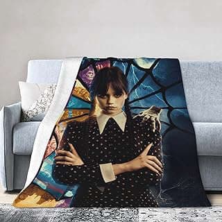 Image of Wednesday Addams Throw Blanket by the company yousitongzhuangdian.