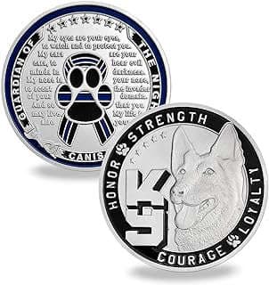 Image of K9 Police Challenge Coin by the company YuanChi Tech Co.,Ltd..