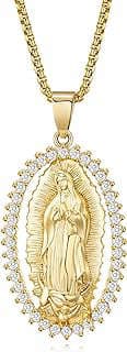 Image of Gold Plated Virgin Mary Necklace by the company zhijiangshishangkuanshangmaoyouxiangongsi.