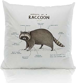 Image of Raccoon Throw Pillow Cover by the company ZJSYXXU.