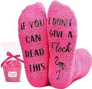 Image of Flamingo-themed school socks by the company ZMART.