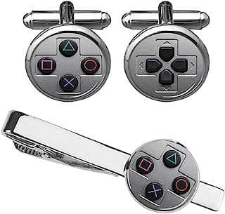 Image of Game Console Cufflinks Tie Clip by the company ZUNON.