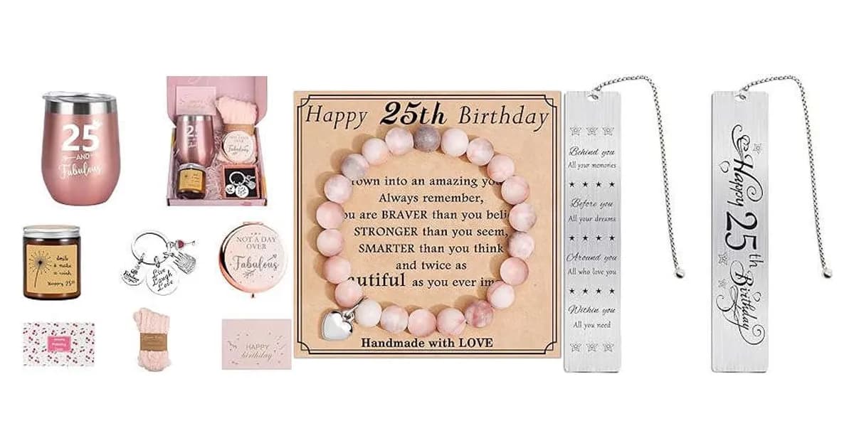 Image that represents the product page 25th Birthday Gifts For Her inside the category women.