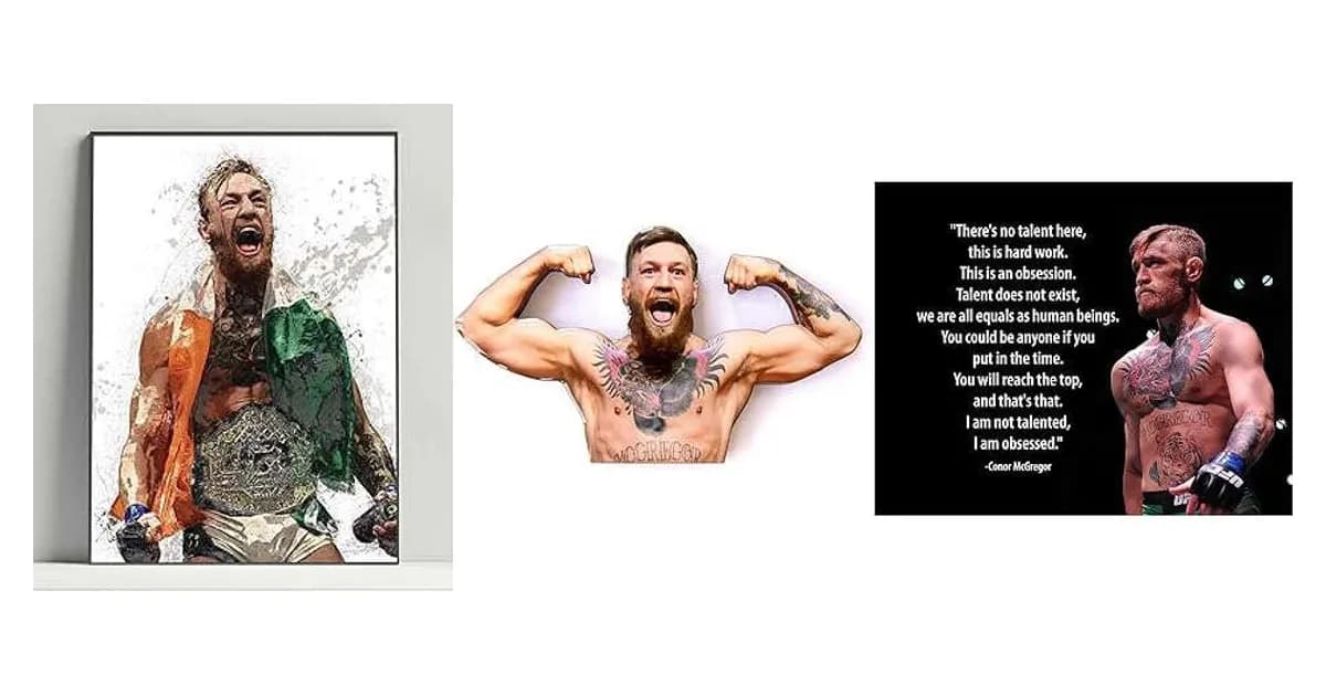Image that represents the product page Conor Mcgregor Gifts inside the category men.