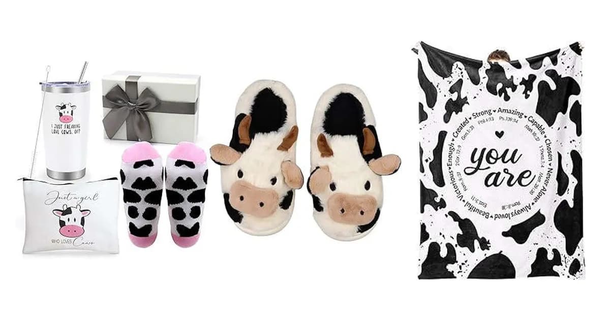Image that represents the product page Cow Print Gifts For Her inside the category fashion.