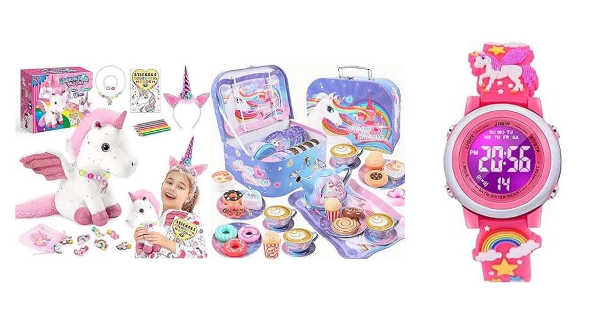 Image that represents the product page Unicorn Gifts For 4 Year Old inside the category child.