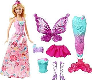 Imagen de Barbie con disfraces fantasía de la empresa Amazon Warehouse.