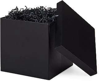 Imagen de Caja grande negra con relleno. de la empresa Amazon.com.