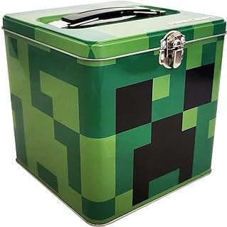Imagen de Caja metálica apilable Minecraft de la empresa Amazon.com.