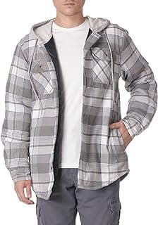 Imagen de Camisa chaqueta acolchada con capucha. de la empresa Amazon.com.