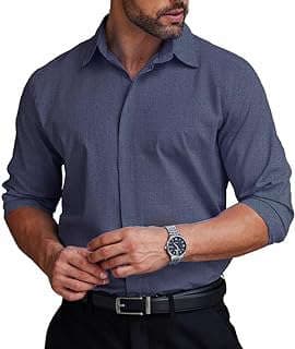 Imagen de Camisa Formal Hombre Antiaarrugas de la empresa Amazon.com.