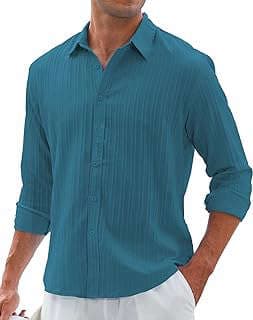 Imagen de Camisas Vestir Hombre Ligera de la empresa Amazon.com.