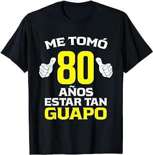 Imagen de Camiseta 80 Cumpleaños Hombre de la empresa Amazon.com.