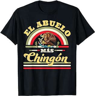 Imagen de Camiseta Abuelo Chingón Bandera Mexicana de la empresa Amazon.com.
