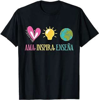 Imagen de Camiseta "Ama, Inspira, Enseña" de la empresa Amazon.com.