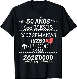 Imagen de Camiseta Aniversario Bodas Oro de la empresa Amazon.com.