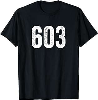 Imagen de Camiseta código postal 603 de la empresa Amazon.com.
