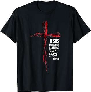 Imagen de Camiseta Cristiana Mensajes Jesús de la empresa Amazon.com.