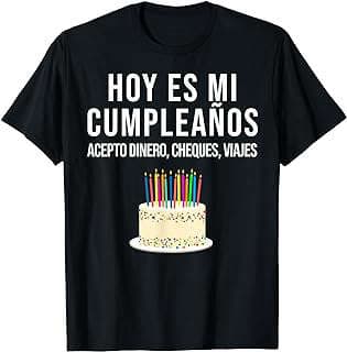 Imagen de Camiseta Cumpleaños Divertida Español de la empresa Amazon.com.