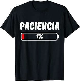 Imagen de Camiseta divertida "Paciencia 1%" de la empresa Amazon.com.