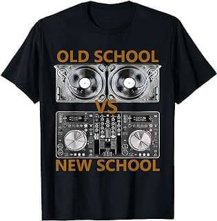 Imagen de Camiseta DJ Old School/New School de la empresa Amazon.com.