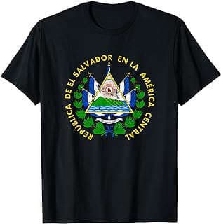 Imagen de Camiseta Escudo Salvadorano Desgastado de la empresa Amazon.com.