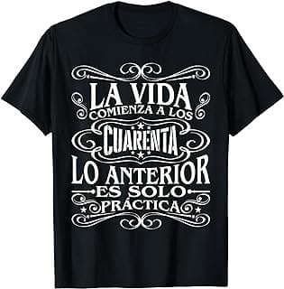 Imagen de Camiseta "Feliz Cuarenta" Hombre/Mujer de la empresa Amazon.com.