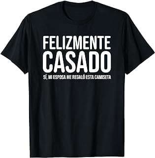 Imagen de Camiseta "Felizmente Casado" de la empresa Amazon.com.