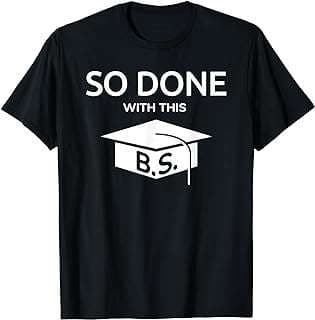 Imagen de Camiseta Graduación "Done B.S." de la empresa Amazon.com.