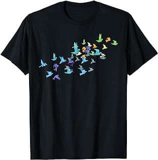 Imagen de Camiseta Grullas Origami Japonesas de la empresa Amazon.com.