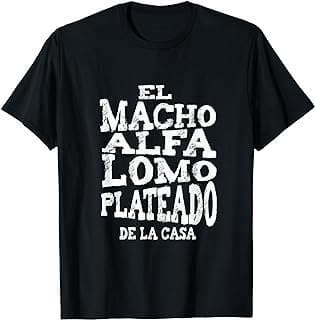 Imagen de Camiseta Macho Alfa Lomo Plateado de la empresa Amazon.com.