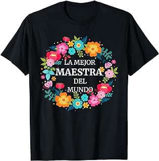 Imagen de Camiseta "Mejor Maestra del Mundo" de la empresa Amazon.com.