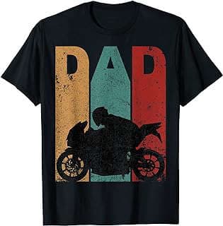 Imagen de Camiseta Motocicleta Vintage Padre de la empresa Amazon.com.