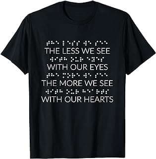Imagen de Camiseta para deficientes visuales de la empresa Amazon.com.