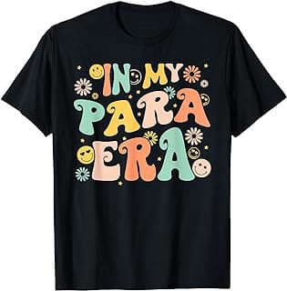 Imagen de Camiseta Paraeducador Retro Groovy de la empresa Amazon.com.