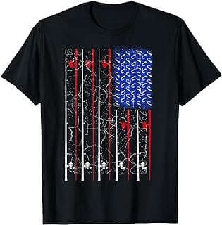 Imagen de Camiseta Pesca Bandera Americana de la empresa Amazon.com.