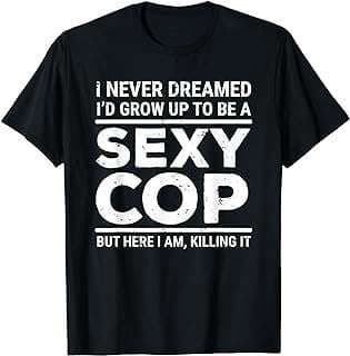 Imagen de Camiseta Policía Divertida Sexy de la empresa Amazon.com.