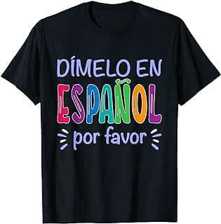 Imagen de Camiseta profesor bilingüe español de la empresa Amazon.com.